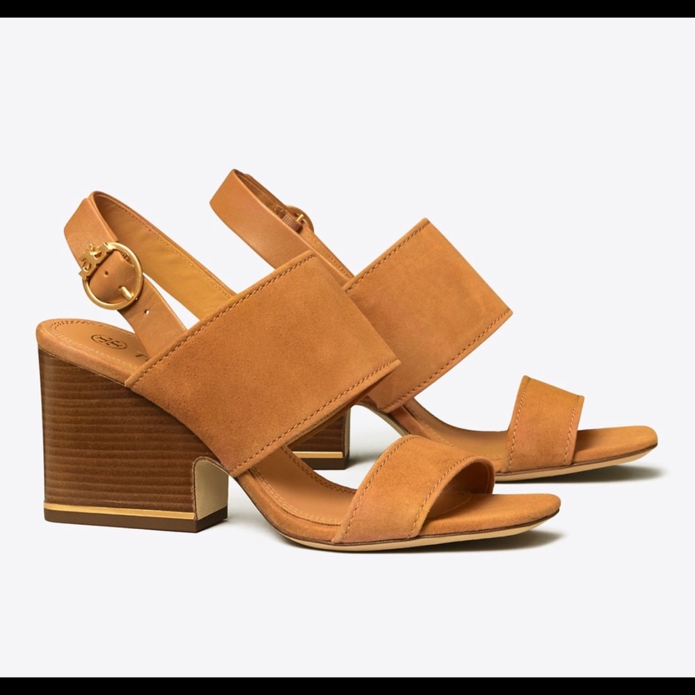 TORY BURCH Shelby block heel sandal - Picture 1 of 4